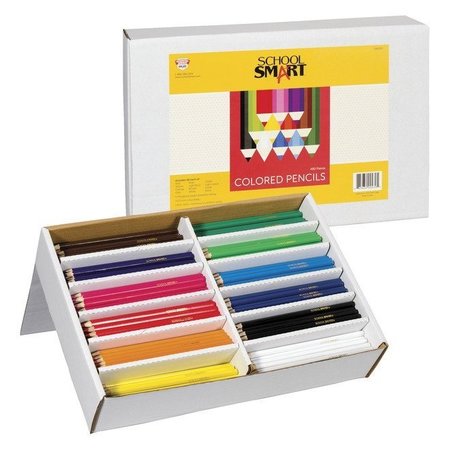 SCHOOL SMART PENCILS COLORED  SET OF 480 PK 086305